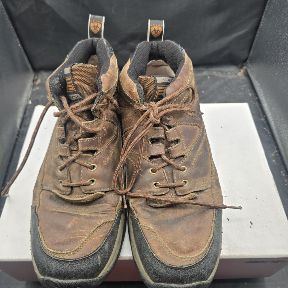 Ariat Men's Brown Leather Lace-Up Boots
